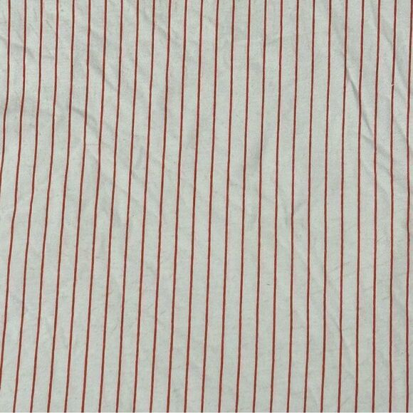 Ether by Myntra Pinstripe Orange White Cropped Tee Women’s Large - Picture 3 of 4